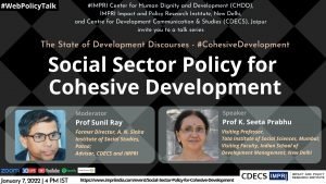 #CohesiveDevelopment - Prof K. Seeta Prabhu - Social Sector Policy for Cohesive Development 2