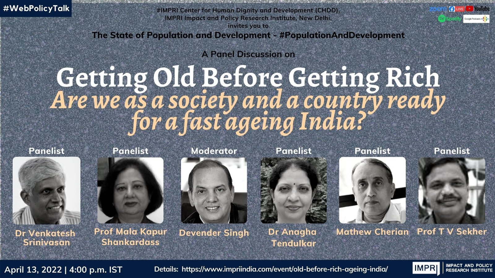 Getting Old Before Getting Rich:Are we as a society and a country ready for a fast ageing India?