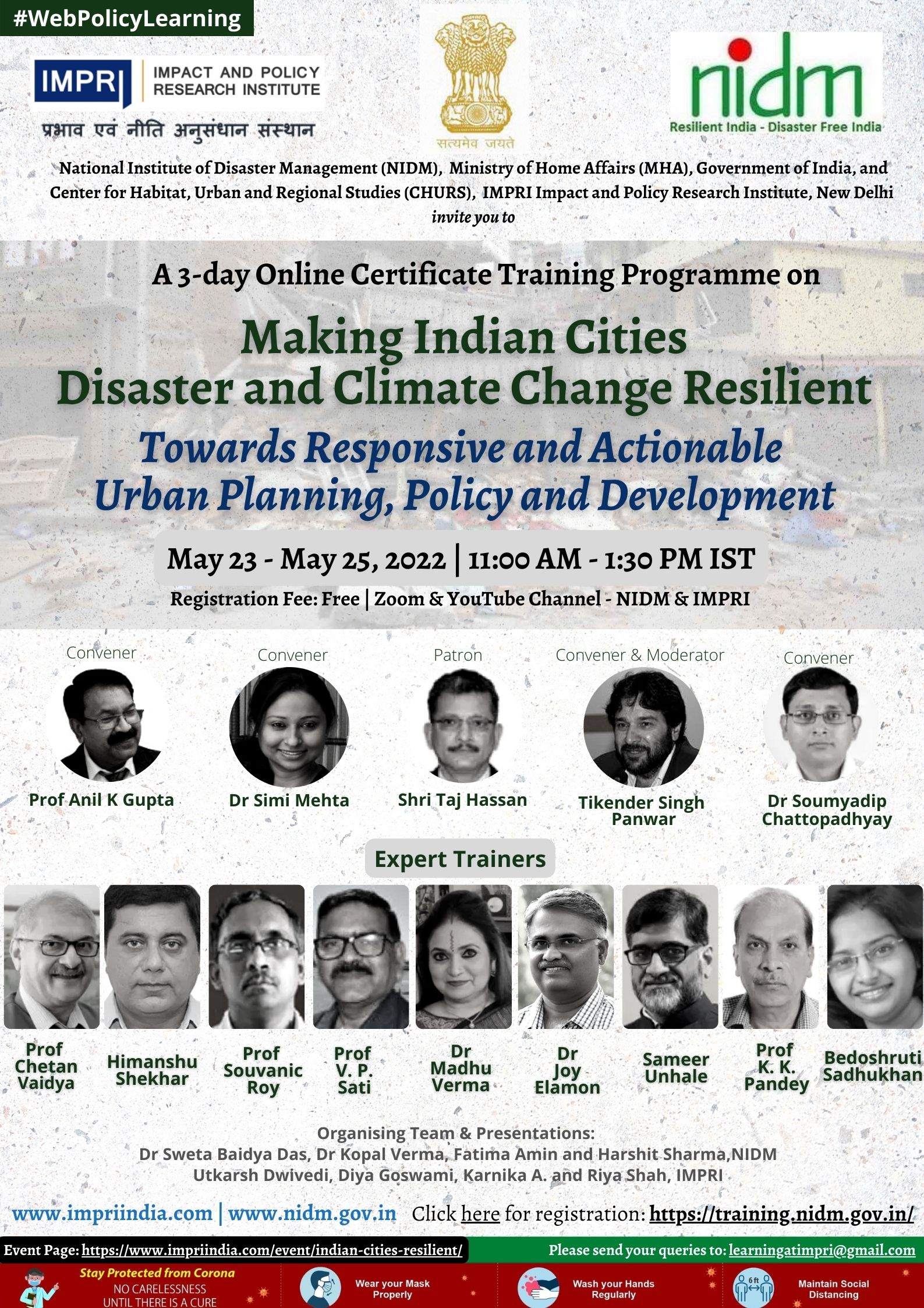 Making Indian Cities Disaster and Climate Change Resilient: Towards Responsive and Actionable Urban Planning, Policy and Development 2 Making Indian Cities Disaster and Climate Change Resilient: Towards Responsive and Actionable Urban Planning, Policy and Development