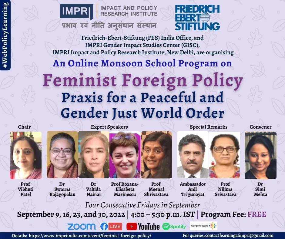 Feminist Foreign Policy: Praxis for a Peaceful and Gender Just World Order