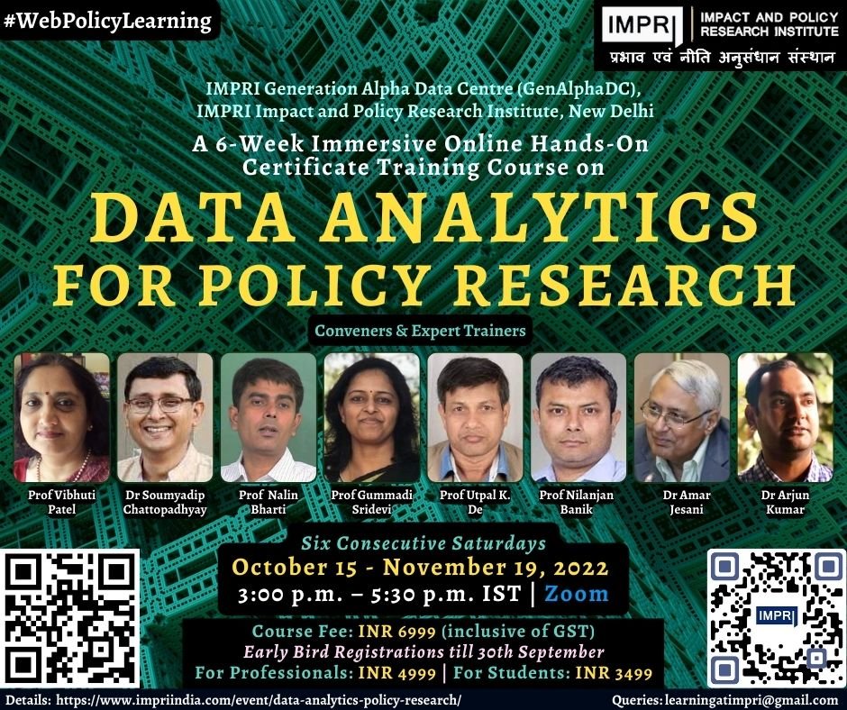 Data Analytics for Policy Research