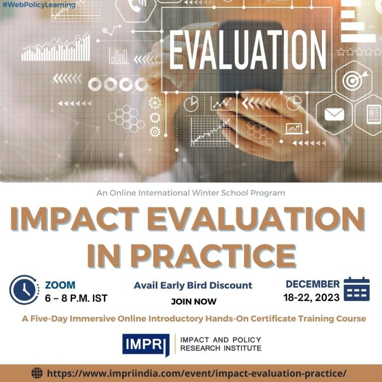 Participants List and Details: Impact Evaluation in Practice 1 Impact Evaluation in Practice IMPRI