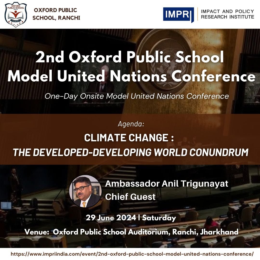 OPS-MUN (2024) | CLIMATE CHANGE : THE DEVELOPED-DEVELOPING WORLD CONUNDRUM