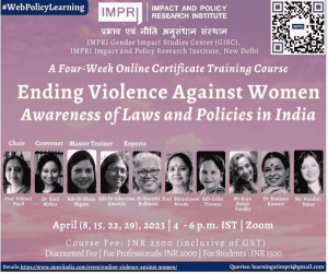 Ending Violence Against Women: Awareness of Laws and Policies in India