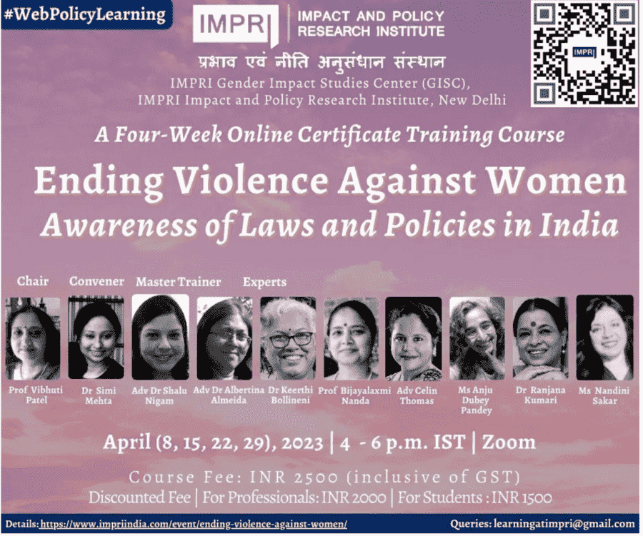 Ending Violence Against Women: Awareness of Laws and Policies in India