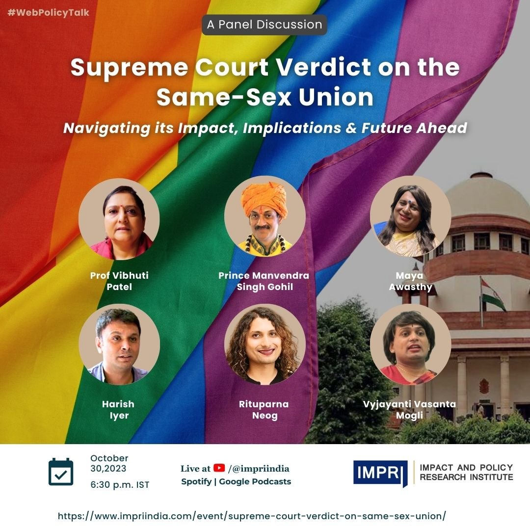 Supreme Court Verdict on the Same-Sex Union: Navigating its Impact, Implications and Future Ahead 1 Supreme Court Verdict on the Same-Sex Union: Navigating its Impact, Implications and Future Ahead