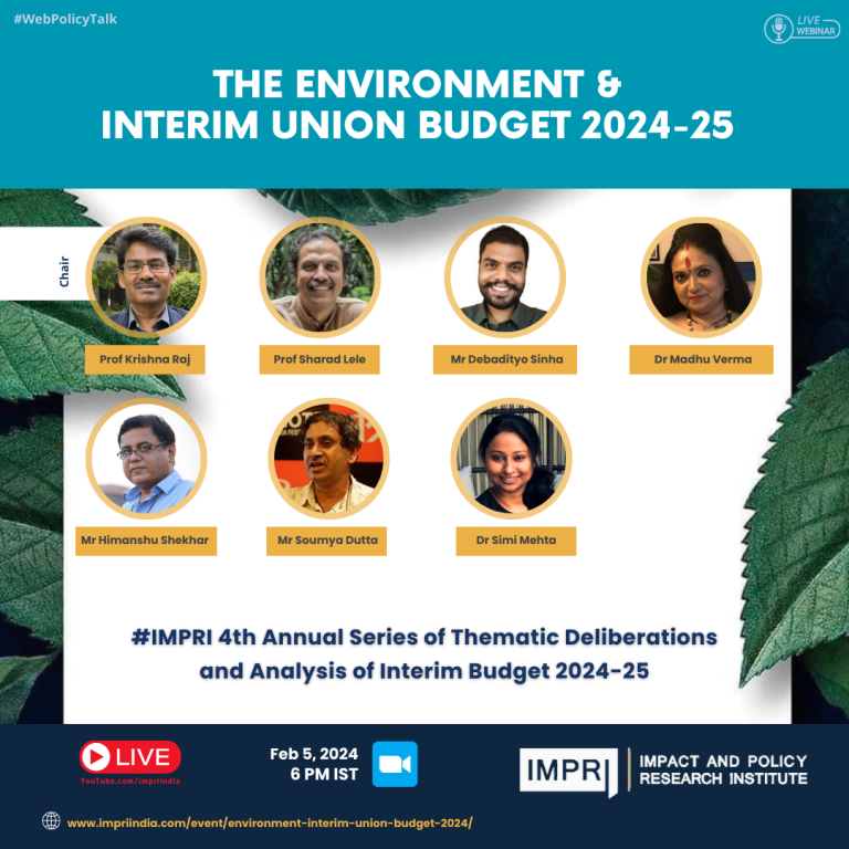 The Environment & Interim Union Budget
