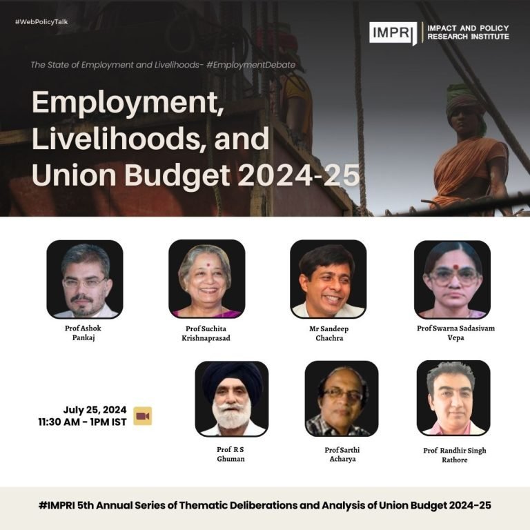 Employment Livelihoods and Union Budget 2024 25