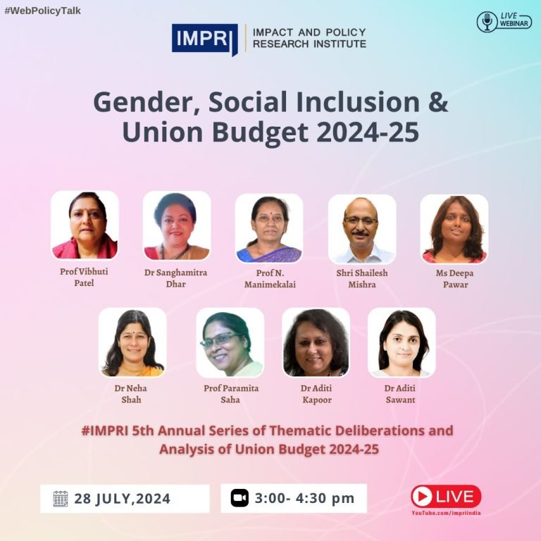 Gender Social Inclusion Union Budget 2024 25