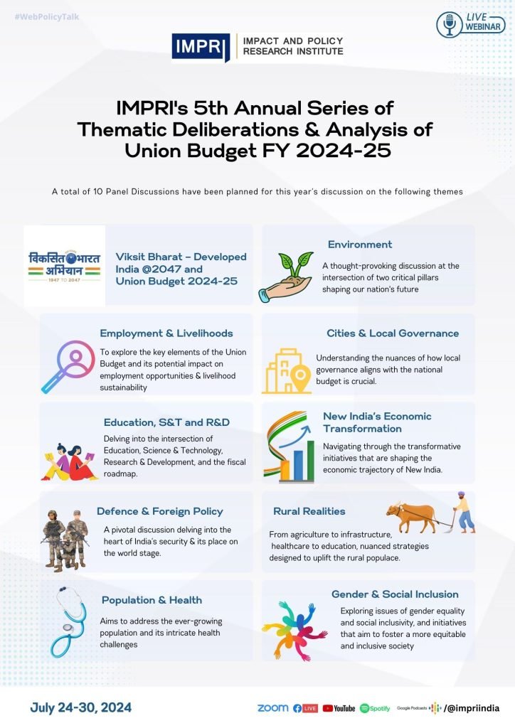 IMPRIs 5th Annual Series of Thematic Deliberations Analysis of Union Budget FY 2024 25
