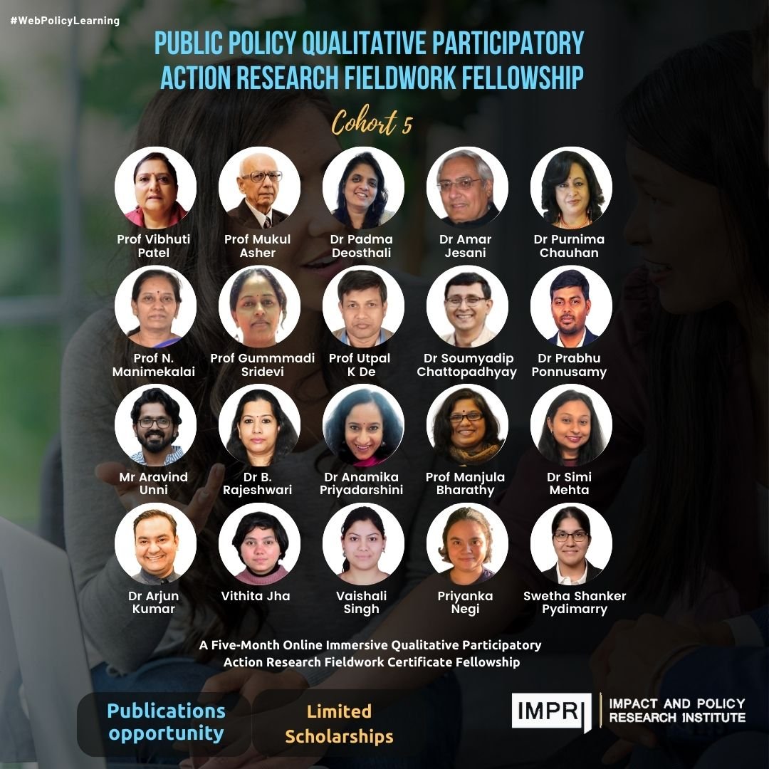 Public Policy Qualitative Participatory Action Research Fieldwork Fellowship- Cohort 5.0
