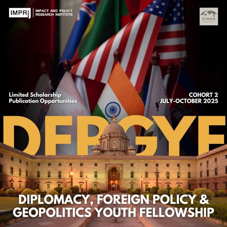 DFPGYF Diplomacy, Foreign Policy & Geopolitics Youth Fellowship- Cohort 2.0