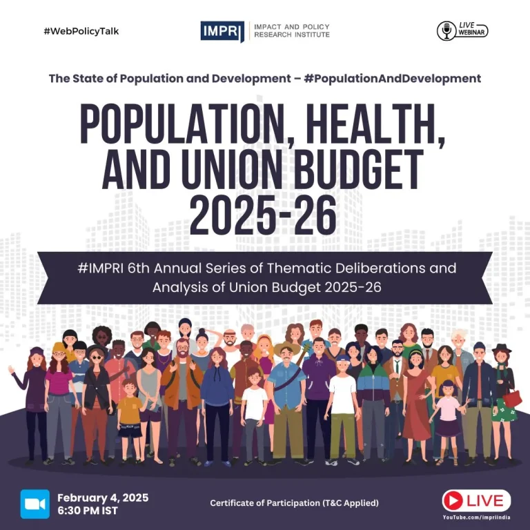 Population, Health, and the Union Budget 2025-26