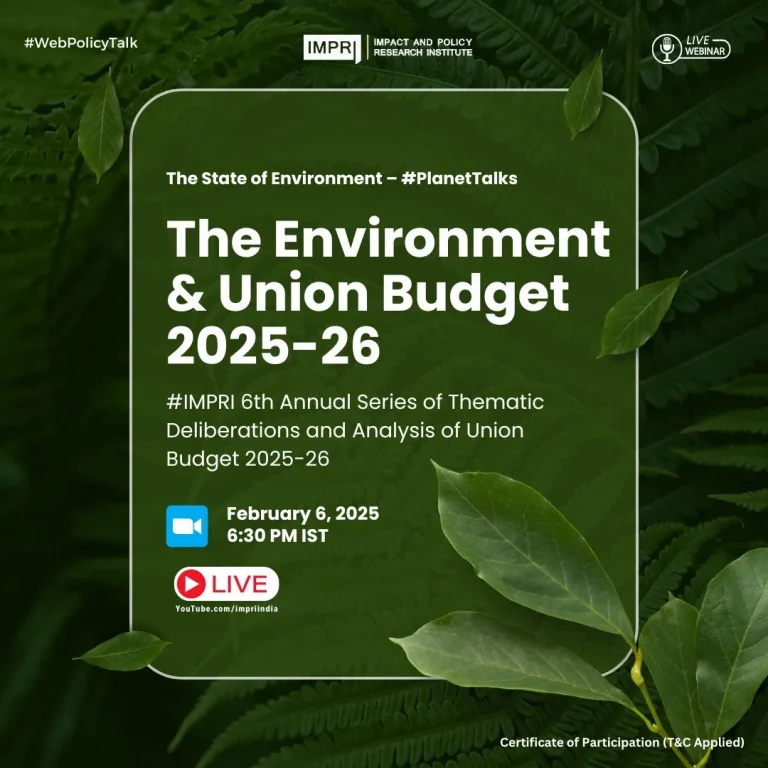 The Environment and the Union Budget 2025-26