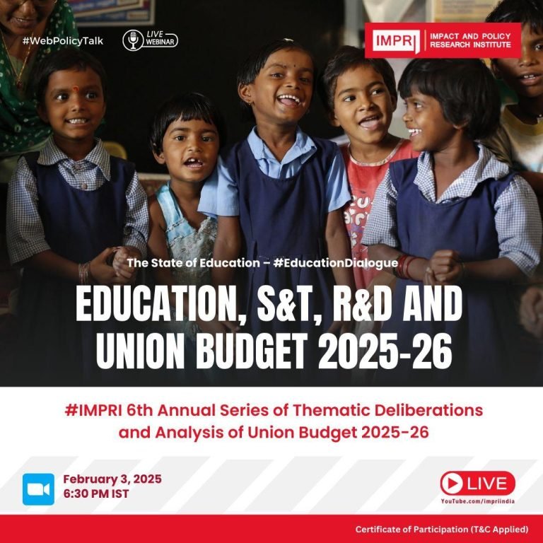 Education, S&T, R&D and Union Budget 2025-26