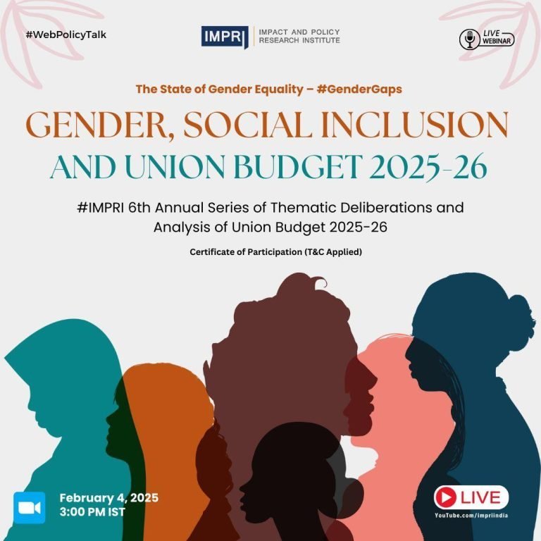 Gender, Social Inclusion and Union Budget 2025-26 1 Gender, Social Inclusion and Union Budget 2025-26