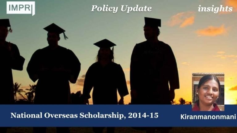 National Overseas Scholarship, 2014-15 5 National Overseas Scholarship, 2014-15