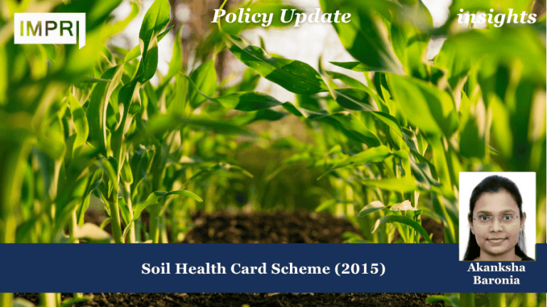 Soil Health Card Scheme (2015) 1 Policy Update 5 1 1