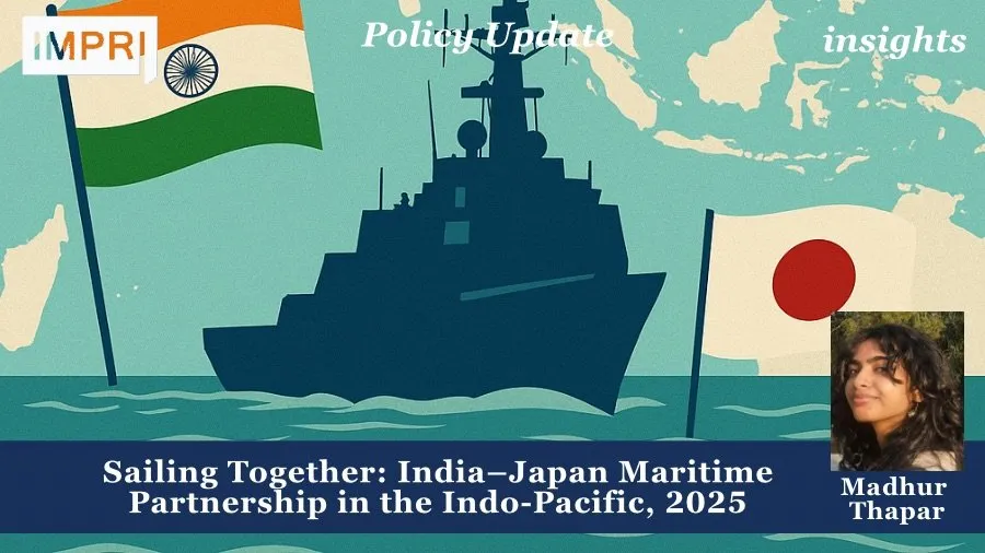 Sailing Together: India–Japan Maritime Partnership in the Indo-Pacific, 2025