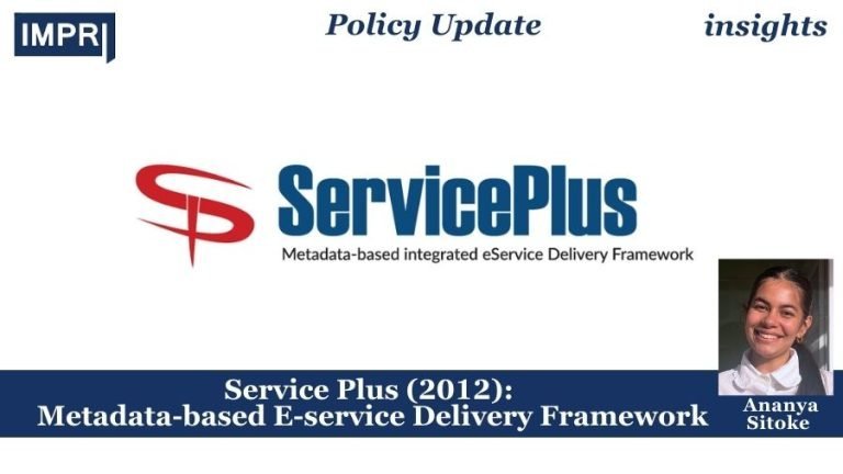 Service Plus (2012): Metadata-based E-service Delivery Framework 6 Service Plus (2012): Metadata-based E-service Delivery Framework