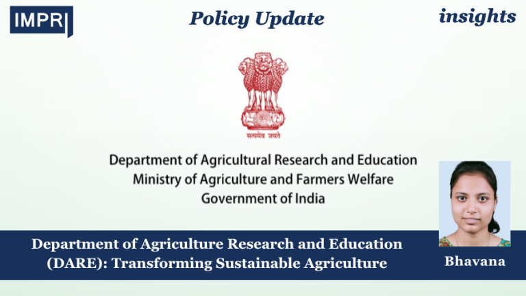 Department of Agriculture Research and Education (DARE) Policy Highlights 2024-25: Transforming Indian Agriculture through Sustainable Research and Education