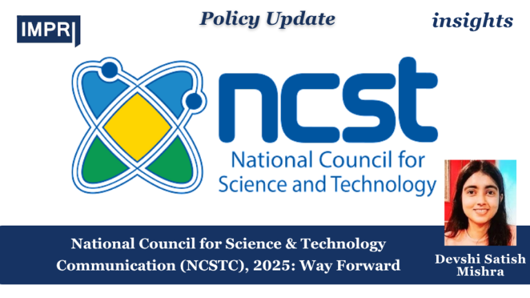 National Council for Science and Technology Communication (NCSTC), 2025: Way Forward 2 National Council for Science & Technology Communication (NCSTC), 2025: Way Forward