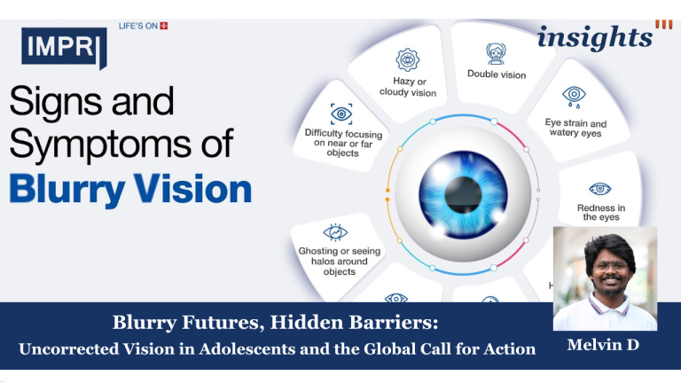 Blurry Futures, Hidden Barriers: Uncorrected Vision in Adolescents and the Global Call for Action 2 Copy of Insights 3