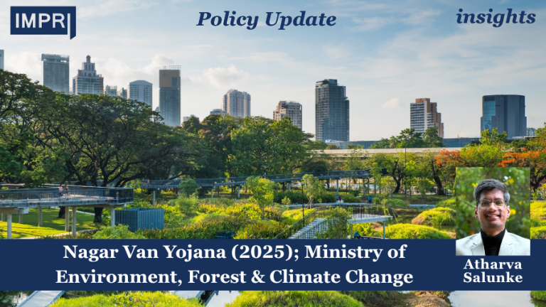 Nagar Van Yojana (2025); Ministry of Environment, Forest & Climate Change 5 PU insights poster 17