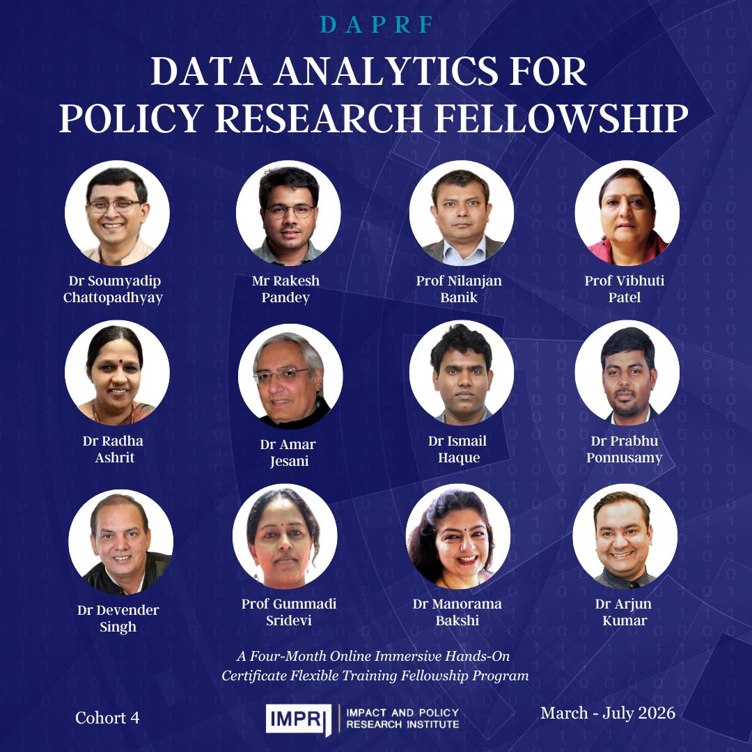 DAPRF Data Analytics for Policy Research Fellowship- Cohort 4.0