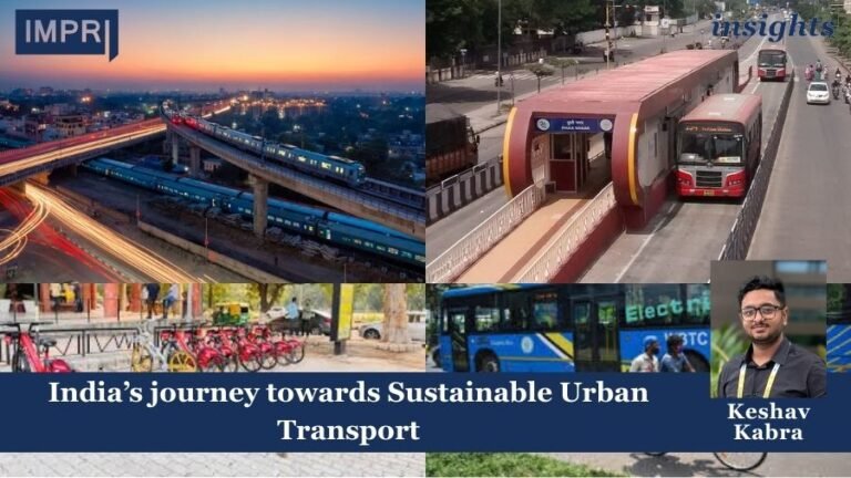India's Journey Towards Sustainable Urban Transport 1 Transport