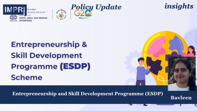 Entrepreneurship and Skill Development Programme (ESDP)