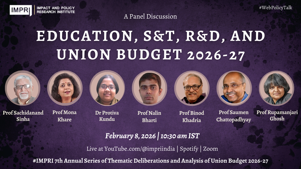 Education, S&T, R&D and Union Budget 2026-27