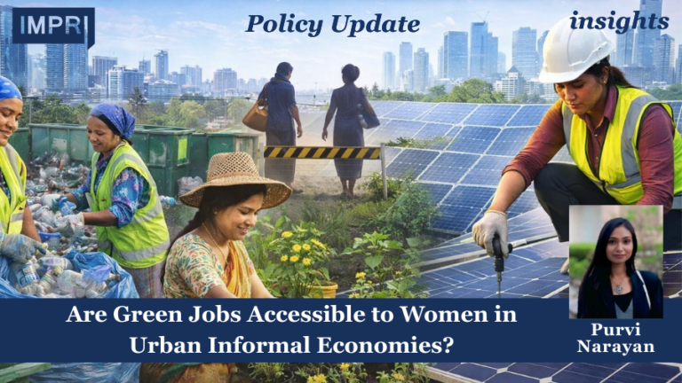 Are Green Jobs Accessible to Women in Urban Informal Economies?