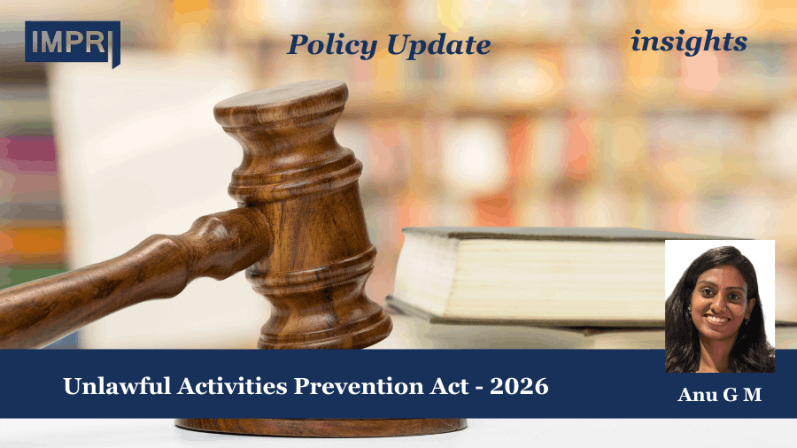Unlawful Activities Prevention Act - 2026 1 Unlawful Activities Prevention Act - 2026